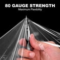 thumbnail image 3 of Stretch Wrap Film Roll 80 Gauge 15 Inch x 1000 ft, Industrial Clear Strength Wrap with Plastic Handle for Packing, Shipping, Moving & Pallet Bundling, Transparent, 3 of 4