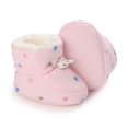 thumbnail image 2 of 0-18M Baby Girl Boots Newborn Winter Warm Fleece Crib Shoes Non-Slip Booties First Walkers, 2 of 7