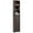 Brown, variant on HOMCOM Tall Bathroom Cabinet, Linen Tower with Adjustable Shelves, Black
