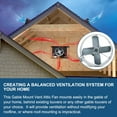 thumbnail image 5 of 15" Gable Mount Vent Attic Fan,Exhaust Ventilation Fan with Adjustable Thermostat & Remote Control Switch for Gable,Home,Shed,Garage,Portable Building,1650CFM,2500 Sq.Ft Coverage Area., 5 of 6