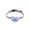 Blue, variant on Checkered Bow Cat Collar Detachable Bow Tie Accessory, Kitten Necklace with Breakaway Buckle, Preppy Style for Small Pets, 6-9 Inches