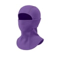 thumbnail image 4 of YOUYEDIAN 3 in 1 Beanie Hat with Scarf and Mask Unisex Kid Winter Warm Fleece Balaclava Thermal Sherpa Hood Ski Mask Face Mask (Dark Purple, One Size), 4 of 5