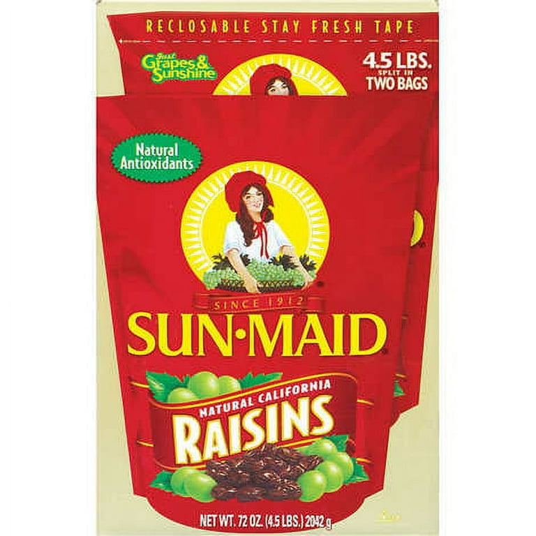 Sun-Maid Raisins, 2.25 lbs, 2 ct - Walmart.com