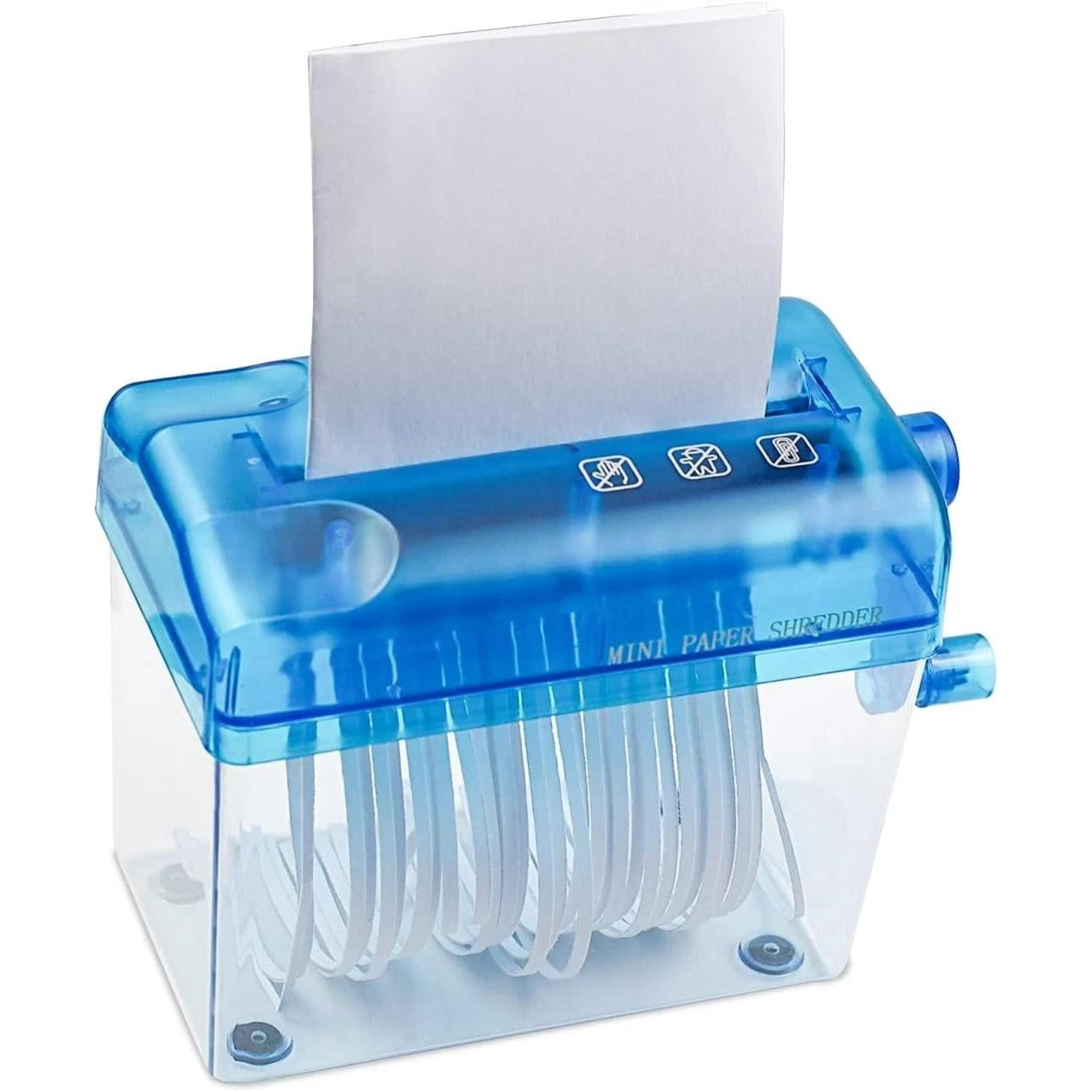Mini Hand Shredder Portable Paper Shredder Manual Shredder Documents Paper Cutti