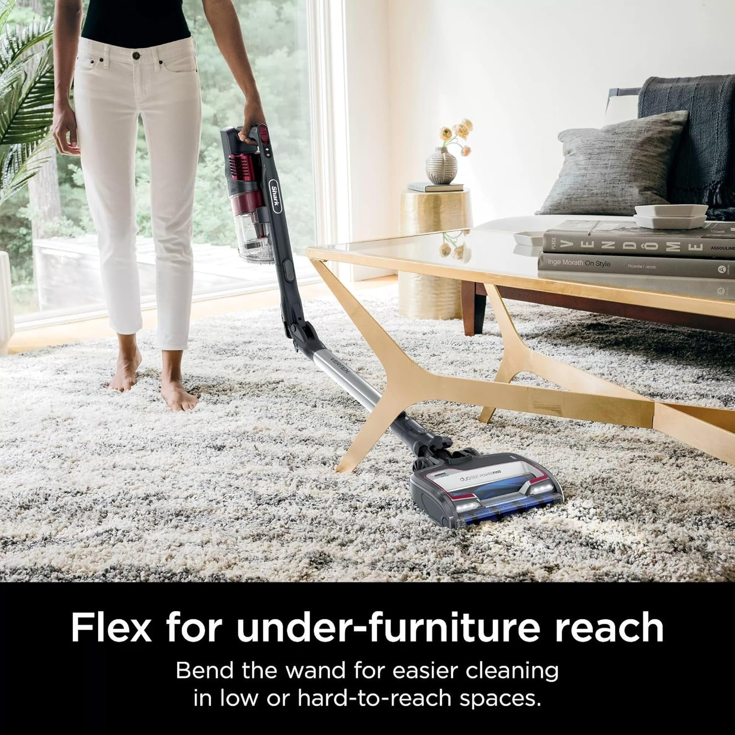 Shark, Vertex Cordless Stick Vacuum with DuoClean PowerFins, HEPA, 60 Min Run Time, Multicolor
