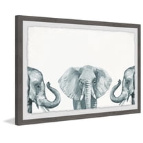 Marmont Hill Elephant Poses Framed Wall Art