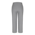 thumbnail image 3 of Plebaso Wide Leg Pants for Women Drawstring Knit Casual Pants Solid Color Womens Open Bottom Trousers, 3 of 6
