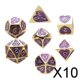 thumbnail image 1 of Juego de Dados Laterales Múltiples Baoblaze D4 D6 D8 D10 D12 D20 7 Piezas, 1 of 7