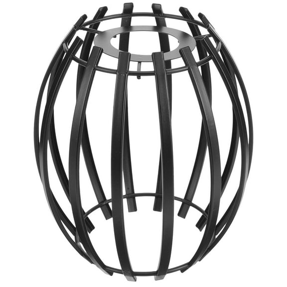 BESTOYARD Iron Pendant Light Shade Black Geometric Metal Lamp Cover for Modern Decor