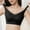 Black, variant on Women's Thin Seamless Vest Soft Support Large Chest Small Half Fixed Cup Breathable Bra Sports Bras for Women High Support Pack Sports Bras Pack for Women Womens Bras No Underwire Front Closure Small