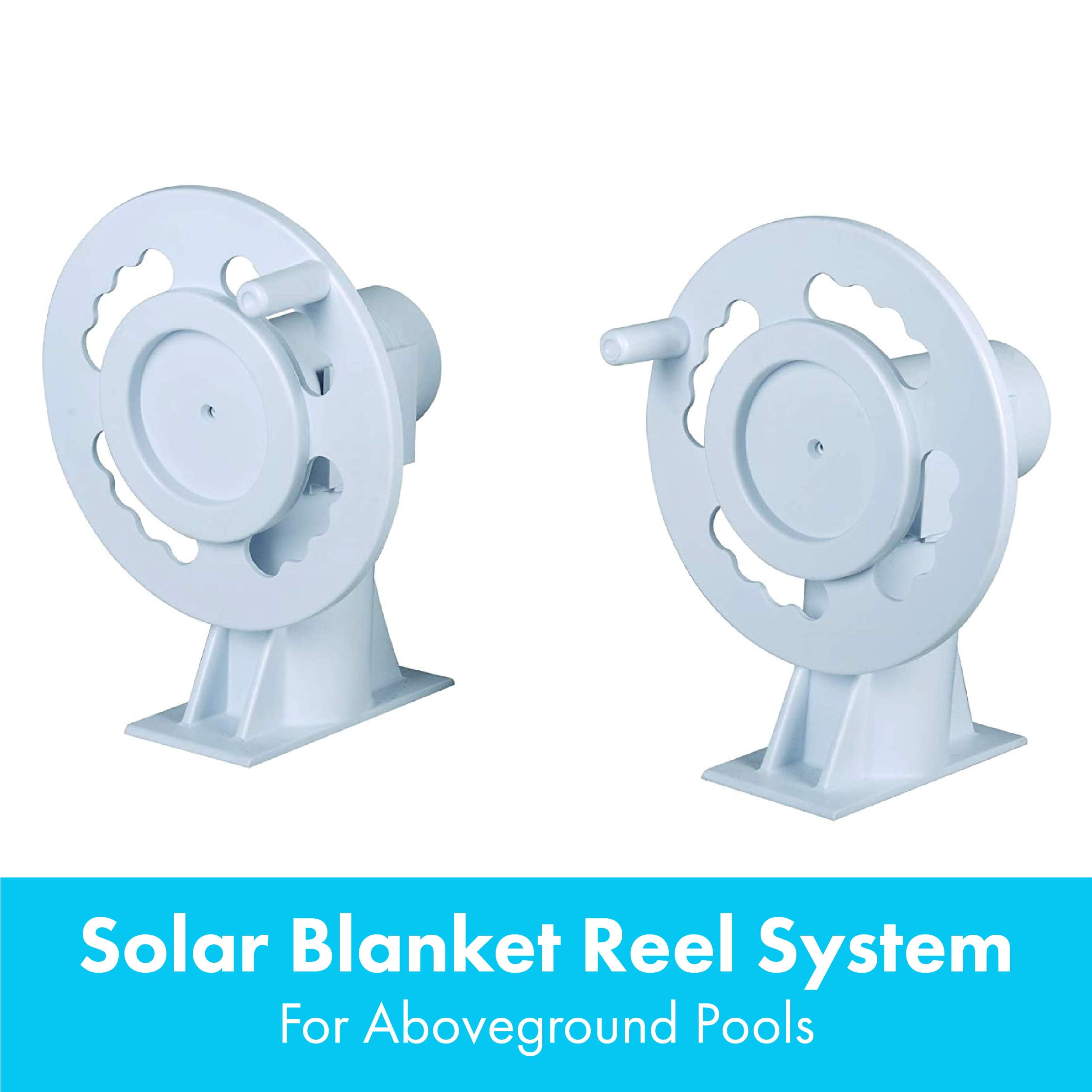 SunHeater Above-Ground Pool Solar Blanket Reel System Compatible with 3" Tube