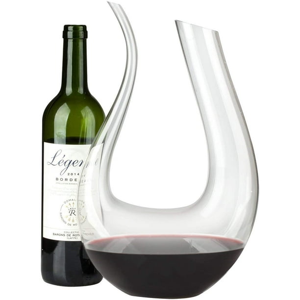 Wine Decanters and Carafes by -1.2 Liters Lead-Free Crystal Wine Decanter