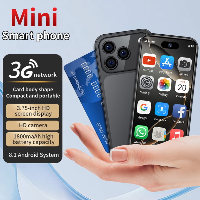 Mini Smartphone Unlocked 3.75 Inch Android Quad Core 2G+16G 2.0MP