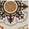 thumbnail image 3 of SAFAVIEH Veranda Maras Geometric Indoor/Outdoor Area Rug, 5'3" x 7'7", Cream/Terracotta, 3 of 8