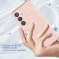 thumbnail image 2 of Compatible with Samsung Galaxy S24 Case, Clear Glitter Sparkle Soft TPU Shockproof Protective Cute Slim Thin Bling Sparkly Phone Cases Cover for Women Girls,Pink, 2 of 7