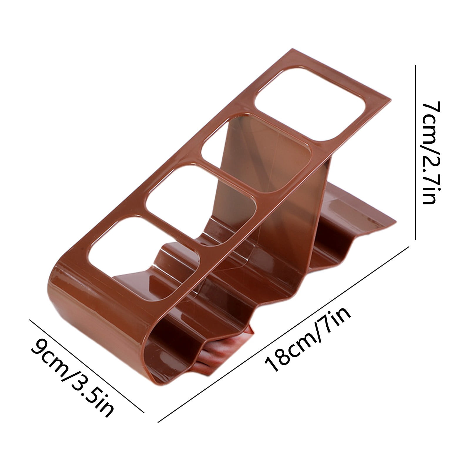 5 Pcs Remote Control Organizer Rack with 4 Compartments for TV DVD BluRay, Desk Storage for Phones Pens Accessories Office Home, Coffee Brown, PP, by IHXORA