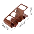thumbnail image 3 of COM1950s 4-Compartment Remote Control Organizer, Desk Organizer and Storage Rack for Small Electronics, Keep Remotes & Cords Tidy on Table, 7.09 Inches, Beige, 3 of 7