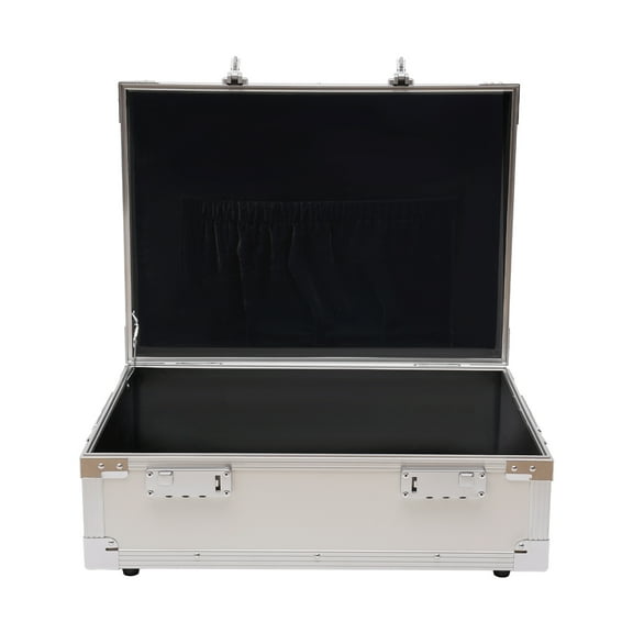 Locking Storage Box with Combination Locks, Fire Protection Layer, Velvet Pocket, Cushioned Interior for Safe and Secure Storage