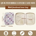 thumbnail image 7 of XYZCANDO Blooming Florals Bible Covers for Women Quilted Bible Carrying Case with Handle Lightweight Zipper Bible Cover Protective Bible Carrying Case Bag with Tote Handle, 7 of 7