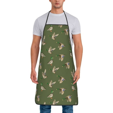 

Junzan Birds Wild Ducks Print Kitchen Cooking Aprons Chef Apron for Men and Women Professional for Cooking Bib Aprons for Kitchen/Crafting/BBQ/Drawing