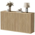 thumbnail image 4 of Surmoby 30.9''W Modern Buffet Cabinet Set of 2- Light Alder Wood Sideboard with Adjustable Shelves, for Dining Room, Living Room & Kitchen Storage,Oak, 4 of 8