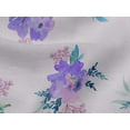 thumbnail image 4 of oneOone Viscose Jersey Fabric Chevron|Watercolor Leaves & Peony Floral Print Fabric By The Yard 60 Inch Wide, 4 of 5