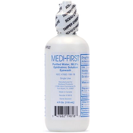 Medi-First 19818 Eyewash, Eye Rinse and Protection, First Aid Supplies, 4 Ounces
