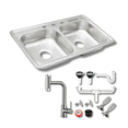 thumbnail image 1 of Fregadero Tarja para Cocina Tina Doble Acero Inoxidable 84x48 Con Kit Pro, 1 of 1