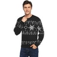 thumbnail image 4 of Purcoar Mens Casual Slim Fit Knitted Christmas Holiday Party Pullover Sweaters, 4 of 10