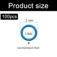 thumbnail image 2 of 100 Pcs Plastic Binder Rings Plastic Loose Leaf Rings Multi-Color Book Rings Flexible for Cards, Document Stack School Home, or Office Use, 2 of 5