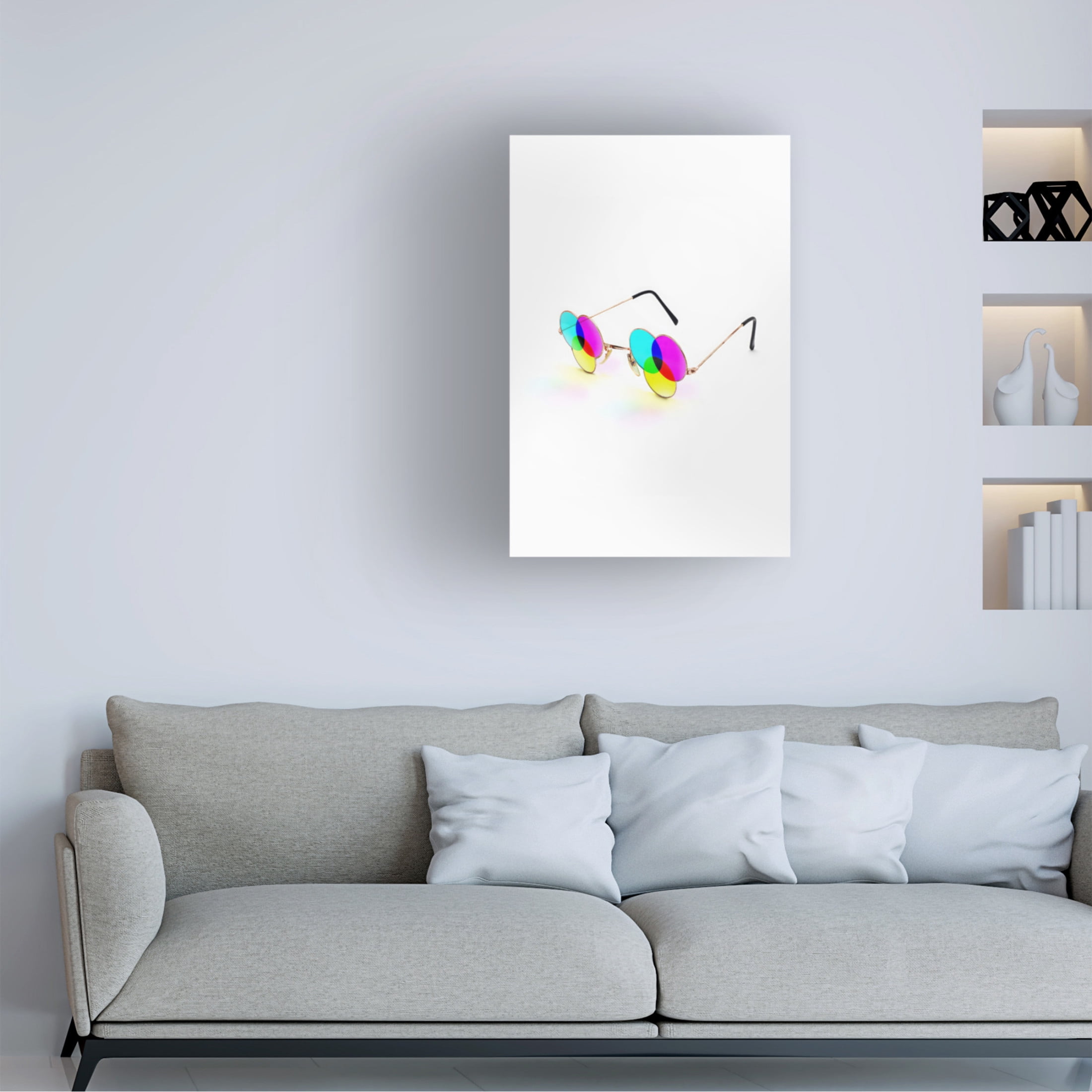 Trademark Fine Art Artem Pozdniakov  Cmyk Glasses Canvas Wall Art