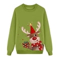 thumbnail image 1 of DuoJiaJ Sweat à Capuche Imprimé de Noël Manches Longues Col Rond en Velours Parent-Enfant (Papa), 1 of 5