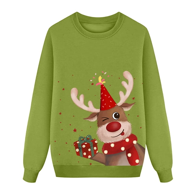 DuoJiaJ Sweat à Capuche Imprimé de Noël Manches Longues Col Rond en Velours Parent-Enfant (Papa)