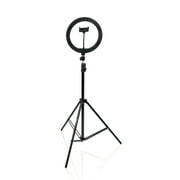 Gator 10-Inch LED Ring Light Stand with Phone Holder & Tripod Base