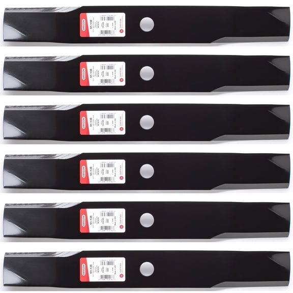 6PK Oregon 91-138 Heavy Duty Blades for 54" John Deere TCU30316, TCU30317