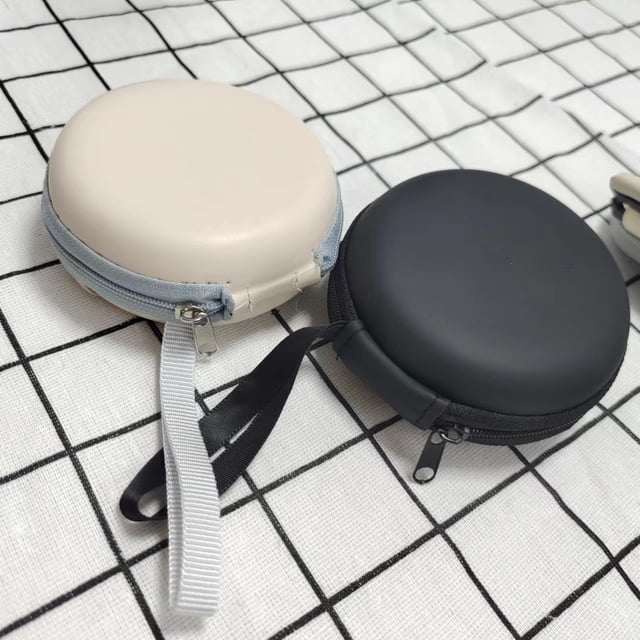 Estuche multifuncional portátil para gafas pequeñas y redondas, EVA, cable de datos, almacenamiento, auriculares Bluetooth, sol