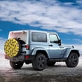 thumbnail image 2 of Haiem Spare Tire Cover , Wheel Cover with Summer Pineapple printed, Camper Spare Tire Cover Fit for Jeep Wrangler Rv SUV Truck Travel Trailer-16 inch, 2 of 8