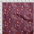 thumbnail image 3 of oneOone Organic Cotton Voile Fabric Block & Geometric Ikat Fabric Prints By Yard 42 Inch Wide, 3 of 4
