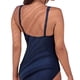 thumbnail image 4 of Traje de baño de una pieza para mujer Trajes de baño conservadores de moda con correas para los hombros para nadar en la fiesta en la playa Azul oscuro XL, 4 of 6