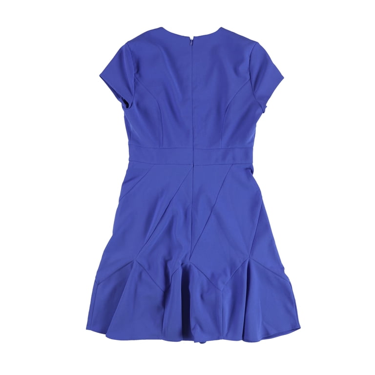 bar III Womens Seam-Detail Fit & Flare Dress, Blue, 10 - Walmart.com