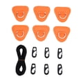 thumbnail image 2 of Stainless Steel D Ring Patch Kit, Triangular D Rings PVC Patch with Elastic Cord Hooks, Deck Rigging Kit for Inflatable Boat Kayak Dinghy SUP Surfboard Paddleboard, 2 of 7