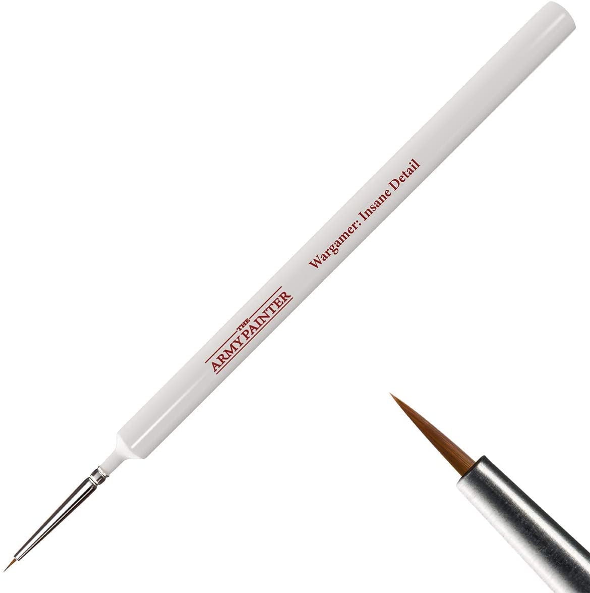 The Army Painter Wargamer: Insane Detail-Fine Detail Paint Brush with Rotmarder Sable Hair-Small Paint Brush, Model Paint Brush for Miniature Paint Sets & Fine Tip Paint Brushes for Miniature Painting