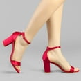 thumbnail image 3 of Women's Ankle Strap Chunky Heels Sandals, 3 of 7