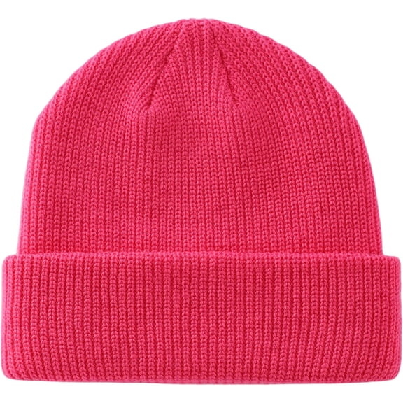 Classic Men's/Woman Warm Winter Hats Acrylic Knit Cuffed Beanie Cap Daily Beanies Watch Hat