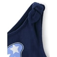 thumbnail image 3 of The Children's Place Baby & Toddler Girls Sleeveless Americana Tie Shoulder Dress, Sizes 6M-5T, 3 of 3