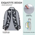 thumbnail image 5 of Cute Dinosaur Pattern Backpack for School,Cute School Bag,Schoolbag with Adjustable Shoulder Straps & Padded Back,15.3"x11"x6.7", 5 of 6