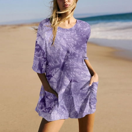 

Womens Romper Women Gradient Print Short Sleeve Jumpsuit Short Loose Backless Jumpsuits Rompers Comfy Sexy Jumpsuits for Women Solid Colour Plus Rompers for Women 2024 Summer Jumpsuits for Women 2024