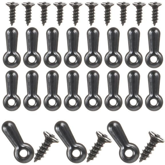 BESTOYARD 200 Pcs Picture Backing Tabs Metal Photo Backing Board for Exhibition Painting Black