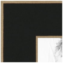 ArtToFrames 7x36 inch Raw Edge Black Picture Frame, Black MDF Poster Frame (4460)