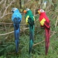 thumbnail image 4 of Artificial Parrot Simulation Fake Birds Model, Dark Blue, Home Garden Yard Lawn Decor Prop, Realistic Parrot Model for Landscaping, Garden Decor, 4 of 6